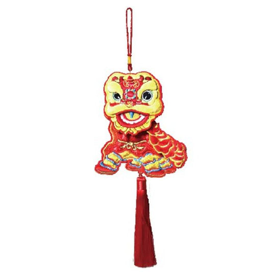 CNY 22x55cm Embroidery Lion Dance