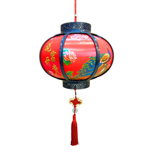 Peacock Flower Lantern with Lights