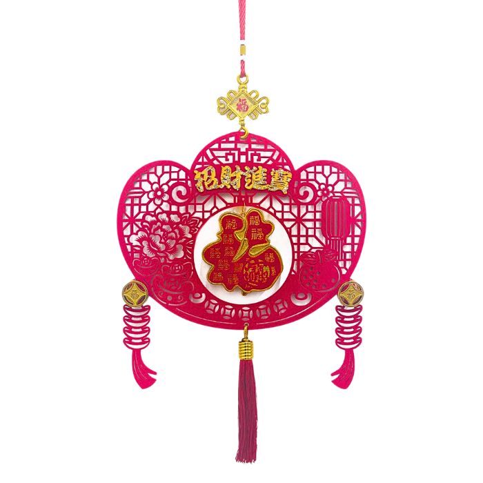 CNY Velvet 3D Fu Hanging Decoration (Assorted)