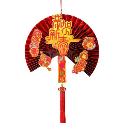 CNY Half Paper Fan Hanging Decoration (GHXC)
