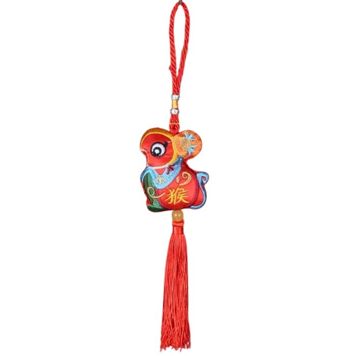 CNY Zodiac Hanging Soft Tassel Decoration