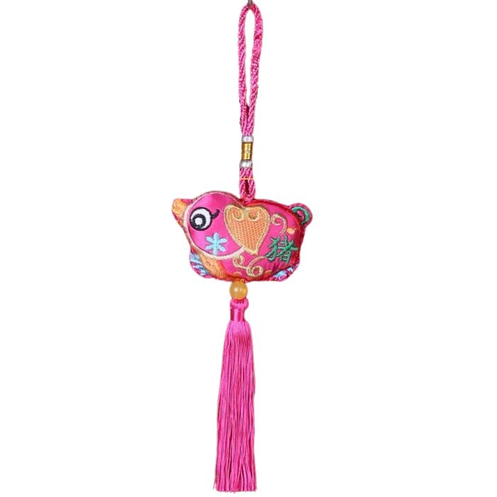CNY Zodiac Hanging Soft Tassel Decoration