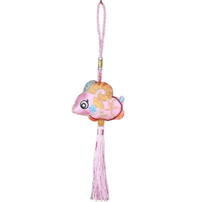 CNY Zodiac Hanging Soft Tassel Decoration