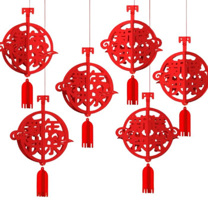 CNY 6pc Non-woven Hanging Decoration