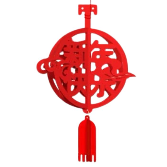 CNY 6pc Non-woven Hanging Decoration