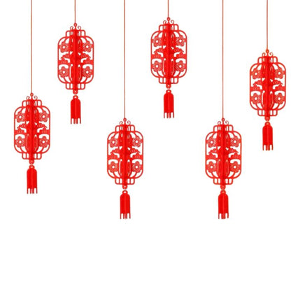 CNY 6pc Non-woven Hanging Decoration