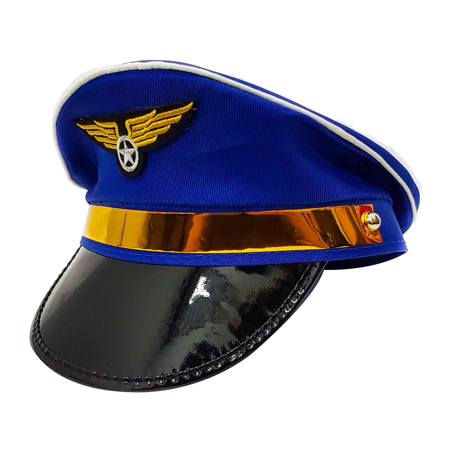 Blue Pilot Captain Hat