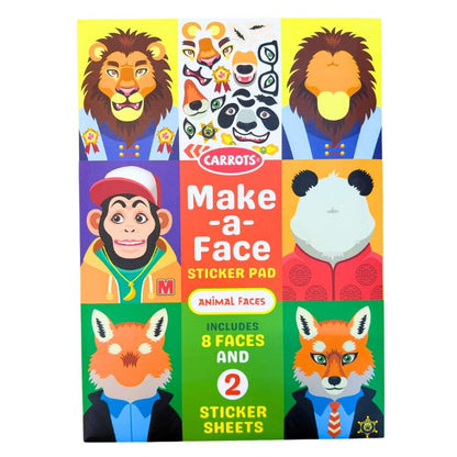 Carrots Make-a-face Sticker Pad (Assorted)