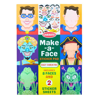 Carrots Make-a-face Sticker Pad (Assorted)