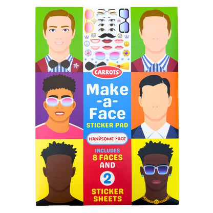 Carrots Make-a-face Sticker Pad (Assorted)