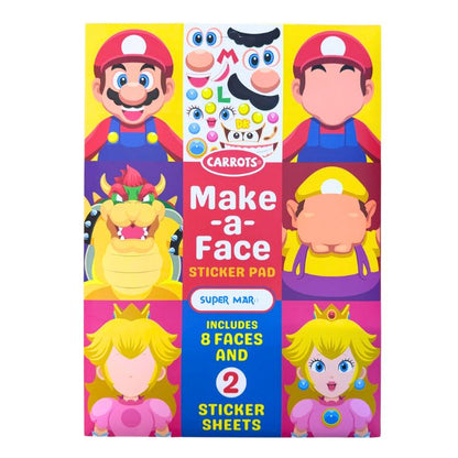 Carrots Make-a-face Sticker Pad (Assorted)