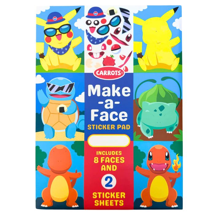 Carrots Make-a-face Sticker Pad (Assorted)