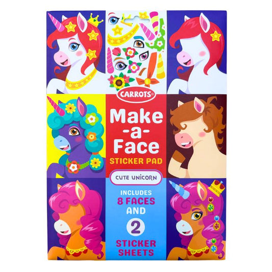 Carrots Make-a-face Sticker Pad (Assorted)