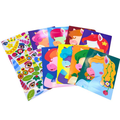 Carrots Make-a-face Sticker Pad (Assorted)