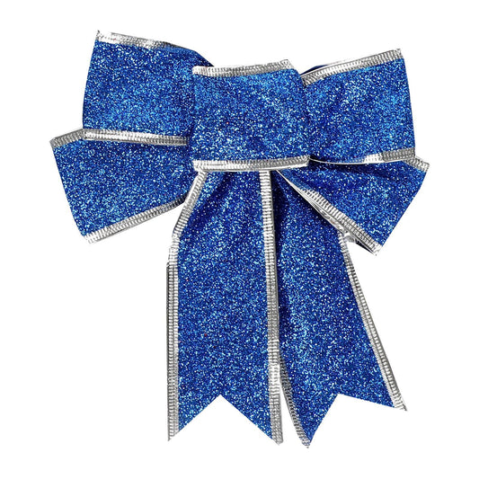 18cm Glitter Cloth Ribbon Bow