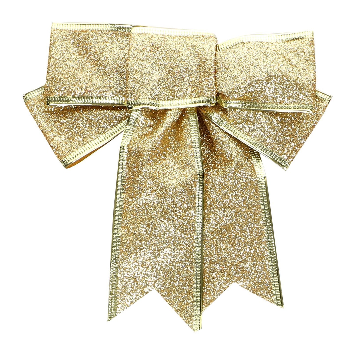 18cm Glitter Cloth Ribbon Bow