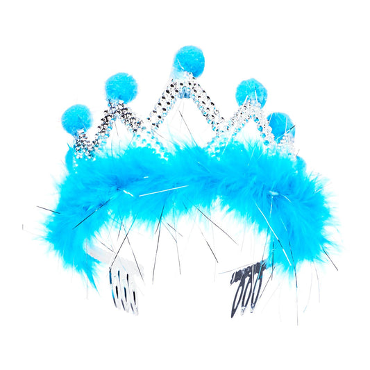 Cotton Ball Feather Tiara