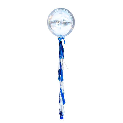 24" Custom Transparent Balloon with Layered Fringe Tassel