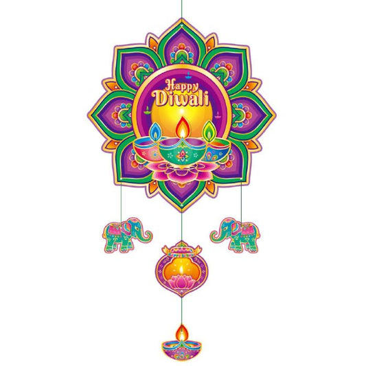 Diwali Lotus Lamp Hanging Decoration 5134