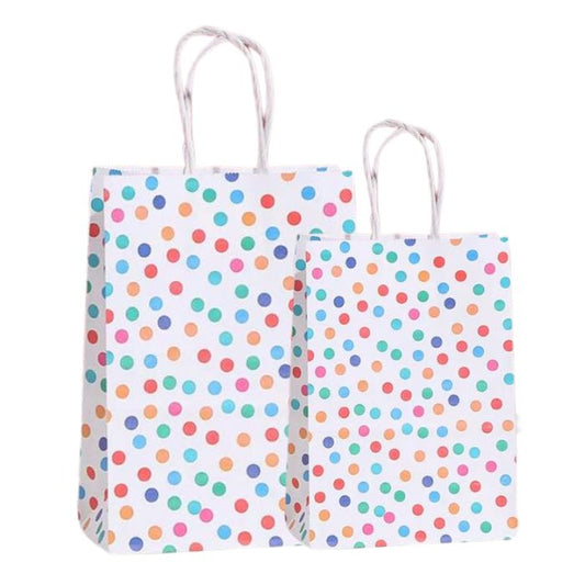 Dots Colorful Kraft Paper Bag (Rainbow)