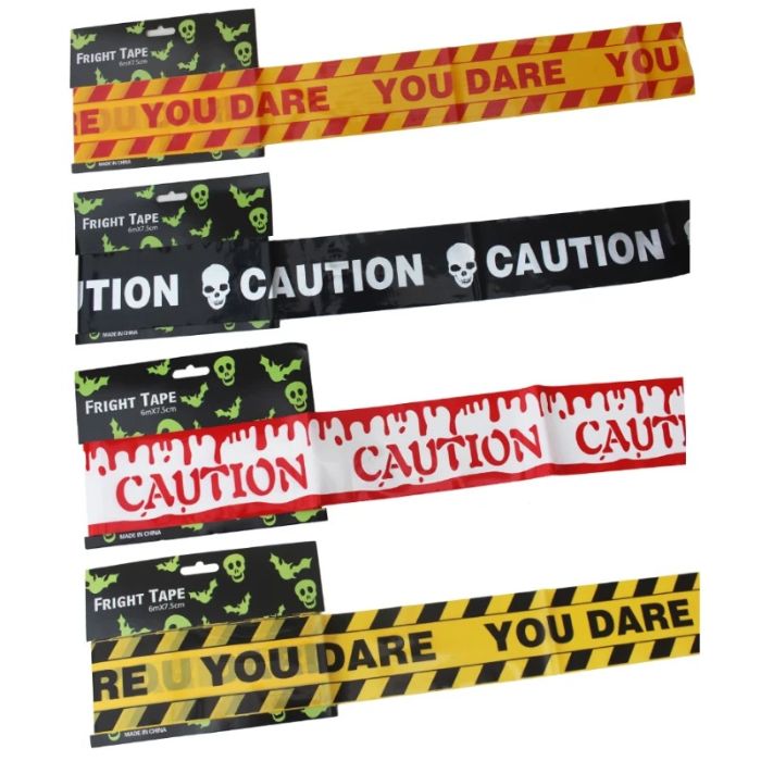 Fright Tape 6m x 7.5cm (Assorted)