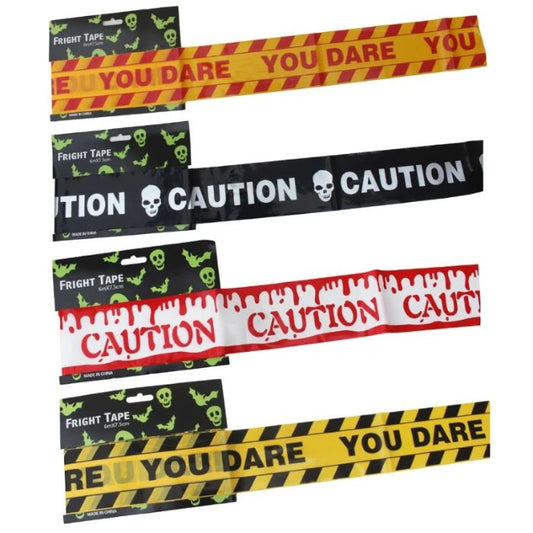 Fright Tape 6m x 7.5cm (Assorted)