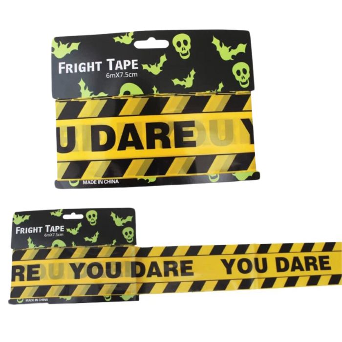 Fright Tape 6m x 7.5cm (Assorted)