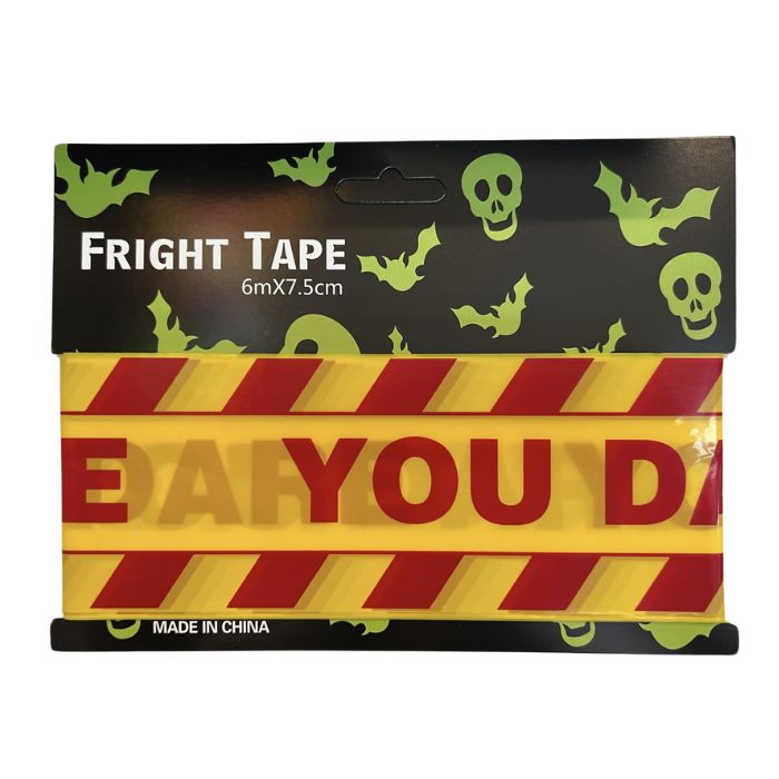 Fright Tape 6m x 7.5cm (Assorted)