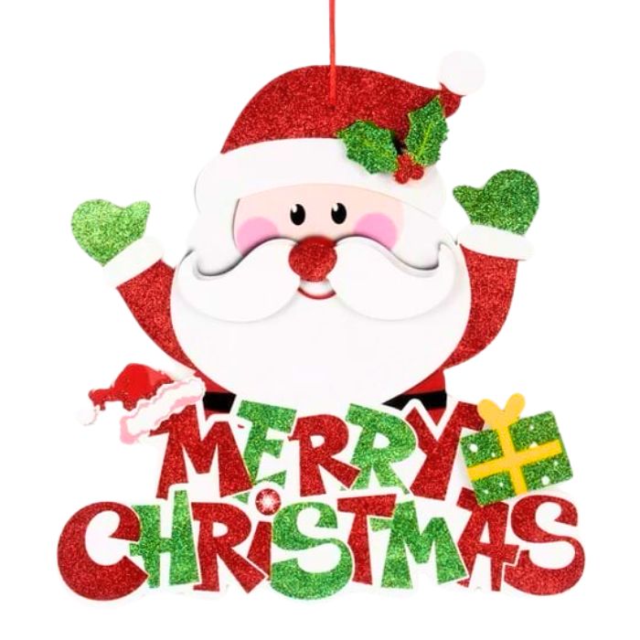 33x33cm Christmas Paper Hanging Decoration G-2 (Santa Claus)