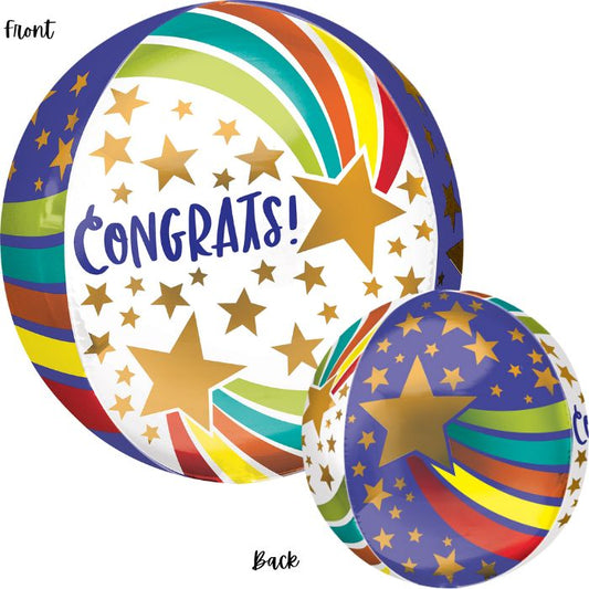 16 Inch Congrats Orbz Foil Balloon A41146