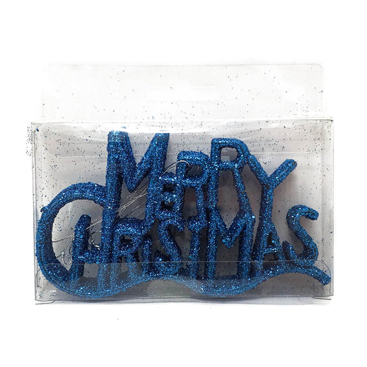 Glitter Hanging Merry Christmas HS056 (5pcs)