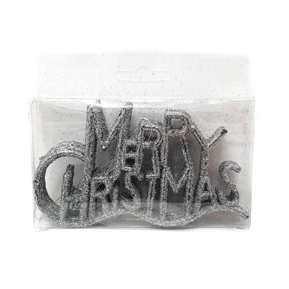Glitter Hanging Merry Christmas HS056 (5pcs)