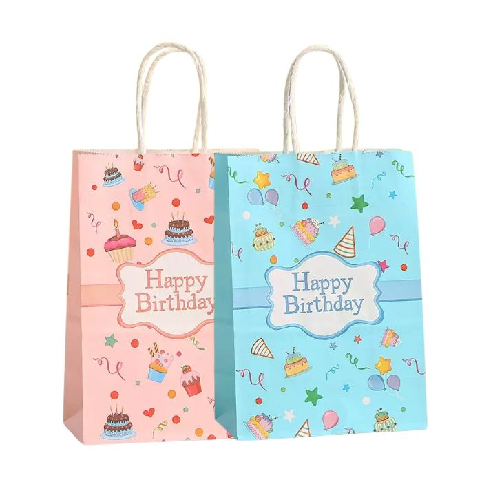 Aazon.co: ASYEHJNR 13" Large Size Happy Birthday Gift Bag Floral