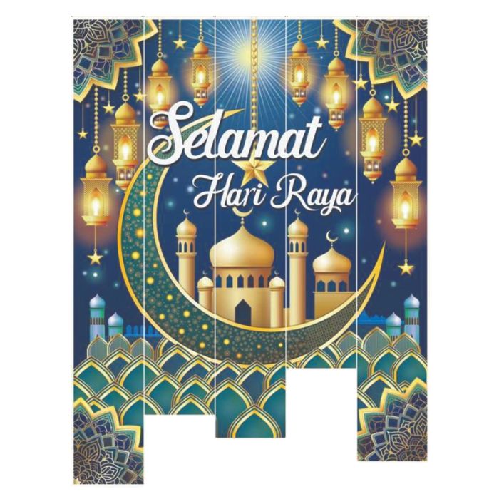 HR 5pc Selamat Hari Raya Cloth Dropdown Backdrop – CGS Party