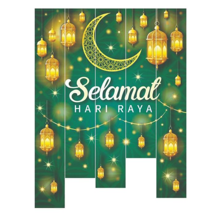 HR 5pc Selamat Hari Raya Cloth Dropdown Backdrop – CGS Party