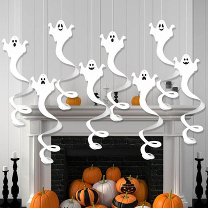 Spiral Ghost Hanging Decoration (8pcs) Y-00442