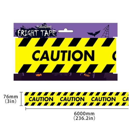 Fright Tape 6m x 7.5cm (Assorted)