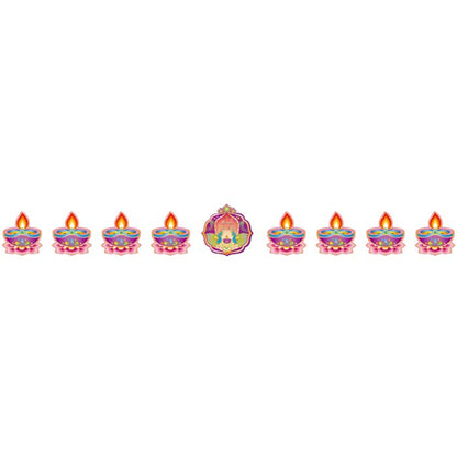 Happy Diwali Lamp Hanging Banner 3113
