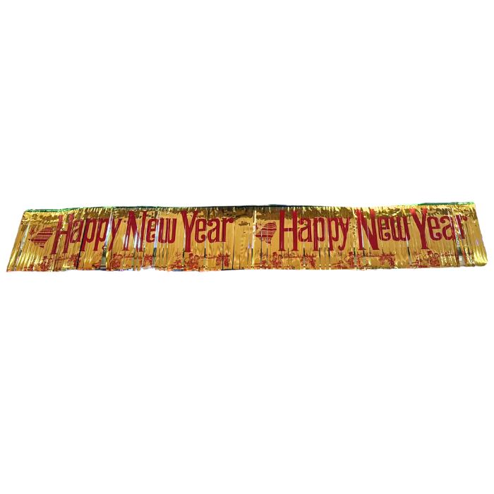Happy New Year Tissue Tassel Banner