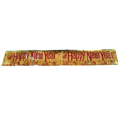 Happy New Year Tissue Tassel Banner