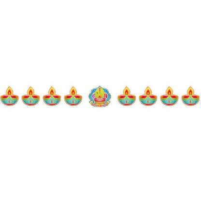 3m Happy Diwali Lamp Hanging Banner 3111