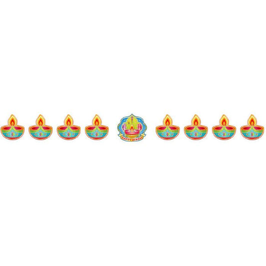 3m Happy Diwali Lamp Hanging Banner 3111