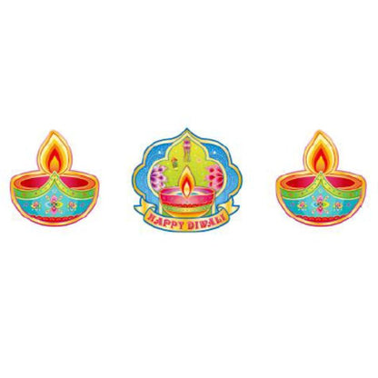 3m Happy Diwali Lamp Hanging Banner 3111