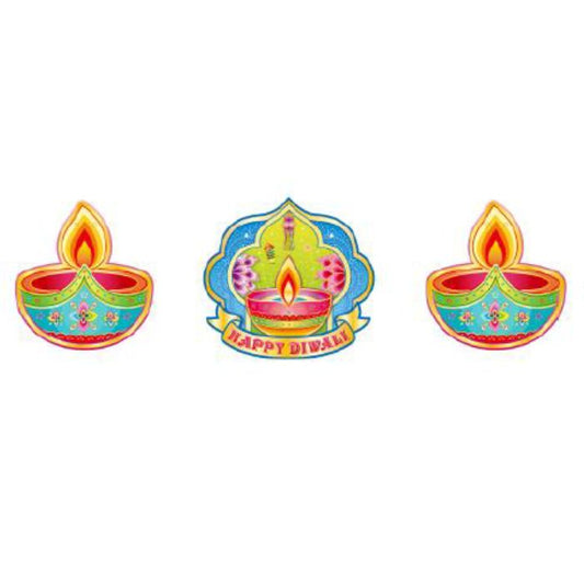 3m Happy Diwali Lamp Hanging Banner 3111