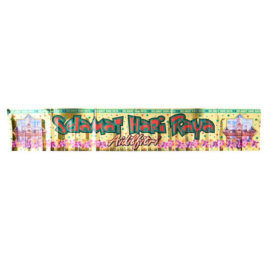6inch x 36inch Selamat Hari Raya Long Horizontal Banner 2891