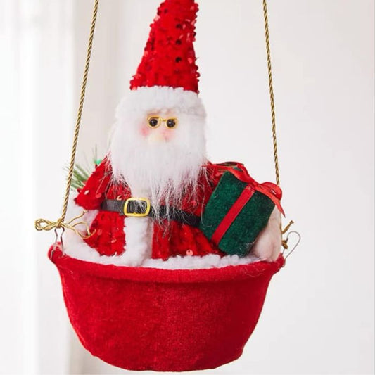Hot Air Balloon Santa Claus Christmas Decoration