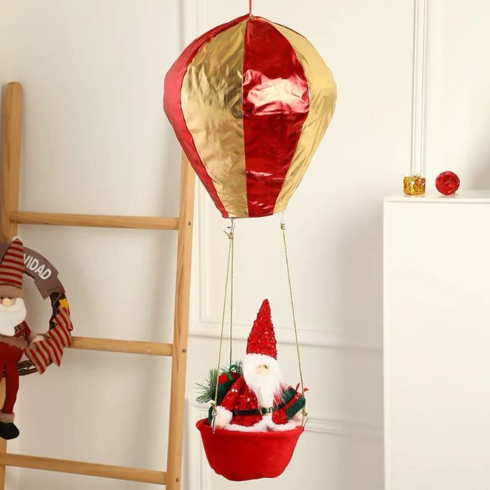 Hot Air Balloon Santa Claus Christmas Decoration