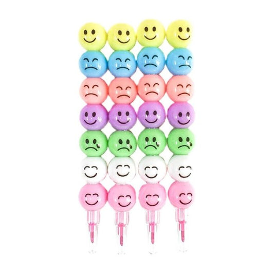 Interchangeable Smiley Face Pencil/Crayons