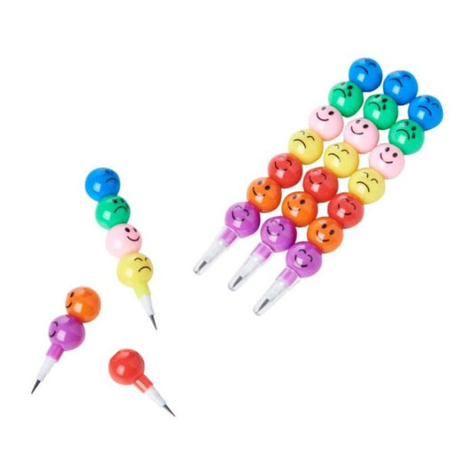 Interchangeable Smiley Face Pencil/Crayons