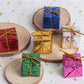 5cm Shiny Gift Presents Decoration 6530-7 (6pcs)